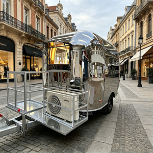 Conteneur de café mobile, Remorque de café, Camion de café en acier inoxydable, Chariot de café mobile - Product Image 1
