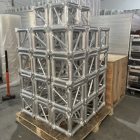 F34 290x290mm Poste de Truss Gaol 3x3M/set, Truss de Aleación de Aluminio con Conexión por Espiga, Truss de Perno, Truss Colgante para LED, Truss para Escenarios de Eventos, Truss para Exhibiciones