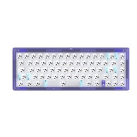 Kit Keyboard Mekanik Berkabel DIY HotSwap dengan Casing Transparan GAS67 67keys dan Lampu RGB