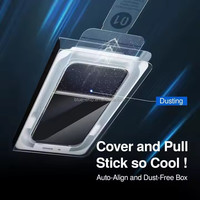 Protector de Pantalla de Vidrio Templado Antiestático 2.5D HD Transparente con Aplicador Antipolvo para iPhone 18 17 16 Pro Max