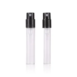 Commercio all'ingrosso 1.8ml 2ml 3ml 5ml tasca vuota vetro trasparente tester di profumo mini atomizzatore nebbia fiala campione spray bottiglia di profumo di vetro