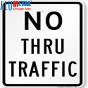 Alumetal ACP giallo di avvertimento segni cauti riflettenti cartello stradale per la costruzione di strade ferroviarie - Product Image 5