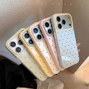 Funda de Teléfono con Diseño Coreano de Puntos Brillantes, Suave, Antigolpes, con Contraste de Color para <span class=keywords><strong>iPhone</strong></span> <span class=keywords><strong>13</strong></span> <span class=keywords><strong>14</strong></span> 15 16 17 Pro - Product Image 2