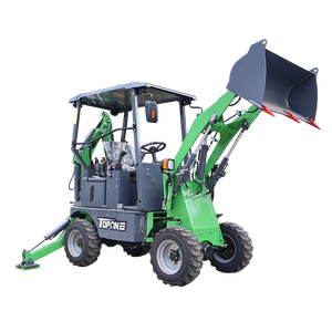 TOPONE ekskavator Mini elektrik 500kg, pemuat roda kecil hidrolik TBL15-600 ujung depan elektrik - Product Image 4