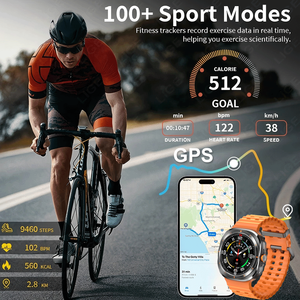 สมาร์ทวอทช์ HD8 Ultra 4G หน้าจอ AMOLED ระบบติดตาม GPS ตรวจจับการล้ม ระบบแจ้งเตือน SOS วัดระดับออกซิเจนในเลือด ตรวจวัดอัตราการเต้นของหัวใจ สำหรับคนทำงานและผู้สูงอายุ - Product Image 5