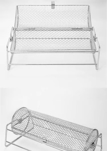 Acier inoxydable 304 forme ronde rouleau circulaire extérieur <span class=keywords><strong>grill</strong></span> cage BBQ fumée cage - Product Image 5