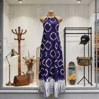 Robe longue décontractée unie pour femme, style africain, élégante, à col halter et sans bretelles, vente en gros à bas prix