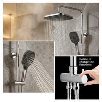 Pommeau de douche multifonctionnel pour salle de bain, douchette à main 3 fonctions