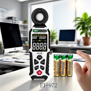 Respuesta rápida 0-400kLux Iluminancia Luxómetro Calibrador Probador de luz LED Llama Fotómetro Lux Medidor - Product Image 1
