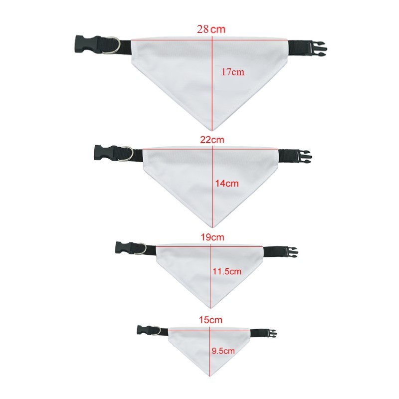 Sublimation Blanks Triangle Bandanas for Dogs