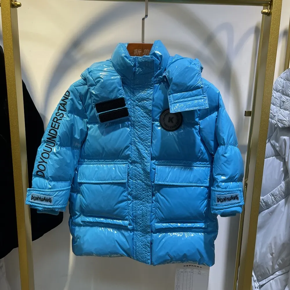 2023 Custom Design Top Quality Children Winter Down Coats Children's Korea Thick Warm Winter Cotton-Padded Jacket Coats for Boys