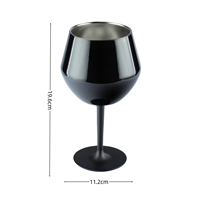 Verre à vin 14oz or Champagne incassable en acier inoxydable flûtes en métal verres 414ML gobelet Vintage Tumbler