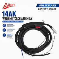 Torche de soudage européenne de type standard avec câble de 2 m, torche de soudage MIG MAG Euro 14AK, outils de refroidissement par air MB14AK
