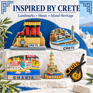 Imanes de Resina 3D Pintados a Mano, Recuerdo de <span class=keywords><strong>Crete</strong></span>, <span class=keywords><strong>Grecia</strong></span>, Hechos a Mano, Regalos de Viaje Mediterráneo, Venta de Fábrica OEM/ODM, SWAITE - Product Image 3