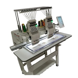 Maquinas De Bordar De <span class=keywords><strong>Ropa</strong></span> comercial automática Máquina De bordado De camisetas computarizadas De 2 cabezales - Product Image 5