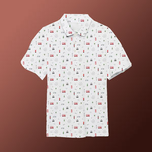 Chemises de golf pour hommes, nouvelle collection, design cool, jersey polyester spandex, sublimation de luxe, logo personnalisé, couple élégant - Product Image 5