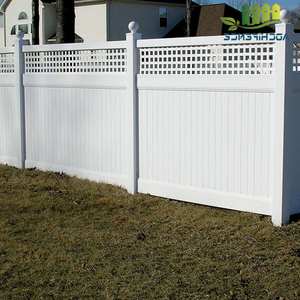 Paneles de valla de vinilo para exteriores de 8 pies baratos al por mayor, panel de vinilo de PVC blanco de 6 pies, postes de valla de privacidad, VALLA DE PVC de jardín de plástico blanco - Product Image 6