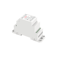 Amplificateur de puissance pour rail DIN, interface de signal 1 entrée 2 sorties, fonction relais à configuration à distance, isolation optique de la ligne DMX >3KV, garantie 5 ans