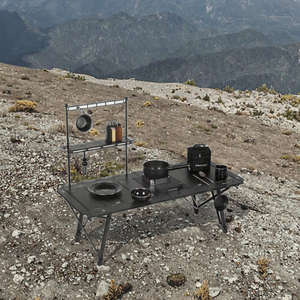 Portatile altezza regolabile in alluminio IGT tavolo Design moderno mobili da esterno per Picnic campeggio cucina borsa per il trasporto per - Product Image 3