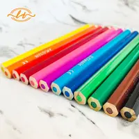 जंबो लकड़ी रंगीन पेंसिल 4.0 मजबूत के साथ मोटी लीड रंग कला कलाकार के लिए सेट