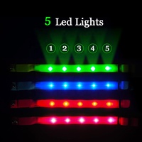 Collier lumineux LED pour animaux de compagnie, collier lumineux clignotant pour chat