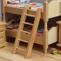 Meubles miniatures pour maison de poupée 1:12, modèle miniature ob11, lit superposé en bois décoratif pour chambre d'enfant