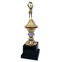 Trophée en verre et cristal sur le thème du basketball avec base noire pour les récompenses MVP de championnat, les cadeaux de salons professionnels et les cadeaux de bienvenue