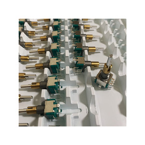 EC11EBB24C03 <span class=keywords><strong>Encoder</strong></span> a doppio albero con interruttore a pulsante 8pin 30 posizione 15 impugnatura a impulsi 25mm - Product Image 1