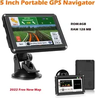 5 "Hd Voiture Gps Fm Avin Dernière Europe Amérique Du Sud Usa Moyen-Orient Carte Du Monde Sat Nav Camion Gps Navigateurs 8g Ram 128