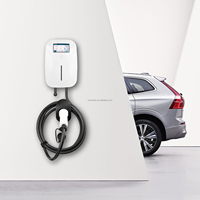 Nuevo Cargador de Vehículos Eléctricos de Pared Tipo 2, 7KW 32A, Clasificación IP67, Pantalla Digital LED, Carga Programada, Estándar Europeo