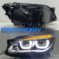 Adapté pour BMW Série 7 F01 F02 09-15, ensemble de phares à LED modifiés avec lentilles DRL, modification automobile, accessoires auto