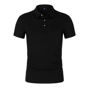 Design Promotion Custom Cheap 220g 100% Cotton for Polo Shirt Basic Light Black Youth Short Sleeve Office Uniform for Autumn Ba - Product Image 1
