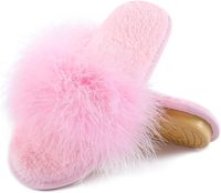 Chaussons d'intérieur en fourrure pour femmes, à bout ouvert, avec mousse à mémoire de forme respirante et semelle extérieure en EVA, collection printemps-été, vente en gros