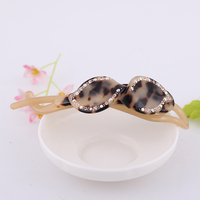 Pince à fleur torsadée en acétate de couleur Rose pour cheveux, 1 pièce, Clip banane, en coquille de tortue, de haute qualité, à la mode