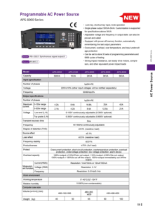 Alimentation électrique AC à sortie unique MATRIX APS8000 Series 500VA-5kVA, alimentation de banc industrielle à fréquence variable, CE RoHS - Product Image 5