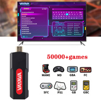 Console de jeux vidéo rétro sans fil 32 go/64 go, HD, Dongle intégré pour PS1/SFC/GBA/FC, nouveau modèle de 6000