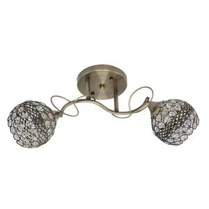 Lampada in pelle 2xe14, dimensioni 22x51x14,5 cm, ideale per decorare e fornire illuminazione in spazi moderni. - Product Image 1