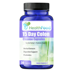 Best Selling 15 Day Colon Cleanse Capsules Contains Senna Leaf Extract Digestive Support Adult Probiotics Capsules 30 Count - Product Image 1