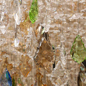 Proyecto grande de lujo, candelabro de lujo, colgante de techo, cuentas de cristal con forma larga para PROYECTO DE Villa, Vestíbulo de Hotel - Product Image 6