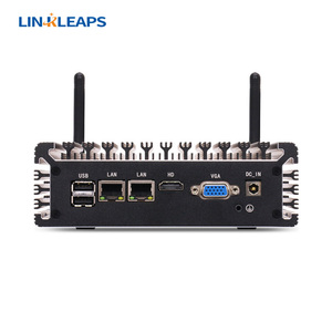 Linkleaps nhỏ gọn Intel Core i3 i5 i7 không quạt công nghiệp Mini PC indulstrial máy tính nhúng hộp PC với 2 GbE 2 RS232 RS485 - Product Image 2
