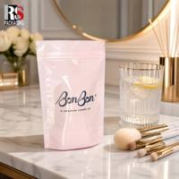 Sachet laminé de qualité alimentaire pour produits surgelés, emballage de fruits de mer, pochette en aluminium thermoscellable avec encoche de déchirement, sac refermable à fermeture éclair pour stockage à froid