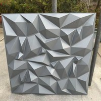 Panneaux muraux texturés 3D en PVC doré moderne, style diamant, imperméables, ignifuges, antibactériens, garantie 1 an