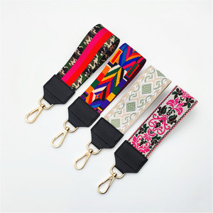 LLavero de pulsera de poliéster de lona para mujeres y hombres, correa de cordón de muñeca de 5CM de ancho para mujeres y hombres, llaves de coche, insignias de identificación, billetera para tarjetas - Product Image 3