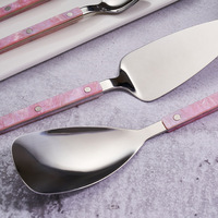 Vente en gros de vaisselle moderne avec inventaire continu d'acier inoxydable, acrylique et traitement de texture de marbre