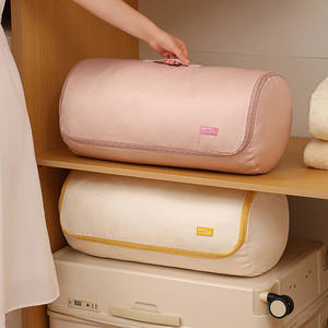 Bolsa para edredones de gran capacidad, almacenamiento comprimible para edredones, ropa, uso en dormitorio, tela de poliéster, forma rectangular - Product Image 1