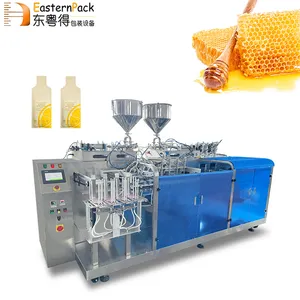 Automatische Honigs irup verpackung Honig Unregelmäßige Form Sachet Verpackung Honey Stick Filling Packing Machine