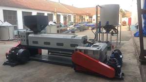 Enkelvoudige schroef PET afvalplastic extrusiemolen LDPE recycling extruder voor productiebedrijven met kernmotorcomponent - Product Image 4