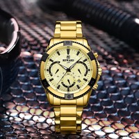 Montre de sport multifonctionnelle pour homme Reward 81968M, bracelet en acier inoxydable de luxe, boîtier en alliage, mouvement à quartz, cadran à aiguilles, chronographe 38 mm