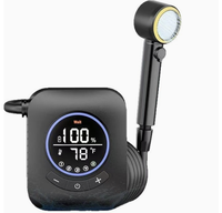 Douche de camping portable rechargeable, pompe à eau 5 vitesses, pommeau de douche 8000 mAh USB, pour voyage en extérieur, fabriqué en Chine, pour camping-car