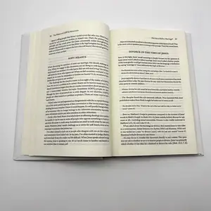 Publicité en gros livre roman papier personnalisé impression Offset Film stratification papier et carton taille personnalisée couverture souple